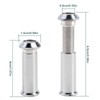 180° Wide Angle Polished Chrome Door Viewer, Security Peephole for