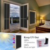 DUOFIRE Blackout Window Film Completely Light Blocking Privacy Window Film