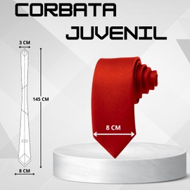LizzVicc | Corbata Ancha de Satín para Hombre | 145 cm de Largo | Color Rojo Borgoña o Carmesí | Elegante y Formal | Ideal para Trajes, Bodas y Eventos Especiales | Accesorio Clásico de Moda (1 Pieza)