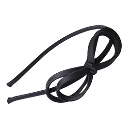 Generic Skinny Bow Headbands for Women, Bowknot Headbands for Women, Thin Headbands with Bow for Women Black Lightweight Headbands with Bow, Bowknot Hairband Hair Hoop for Women Girls
