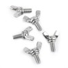 Chazcool M5 Butterfly Screws, 5 PCS 10mm Machine Screw, 304