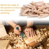100PCS Solid Wood Pocket Hole Plugs, 3/8 Inch Pine Wood