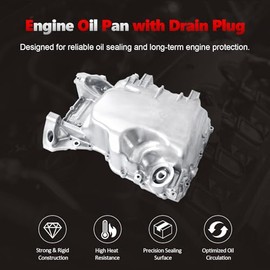 AUCERAMIC - Cárter de aceite de motor con tapón de drenaje para Honda CR-V 2015 2016 y Acura ILX GAS DOHC 2.4L L4 de repuesto 112005LAA00 HOP37A SPIHOP37A