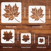 FINGERINSPIRE Pack of 5 Maple Leaf Stencils 10/15/20/25/30 cm Square