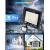 50 W LED Spotlight with Motion Sensor Outdoor, 450-4500 LM
