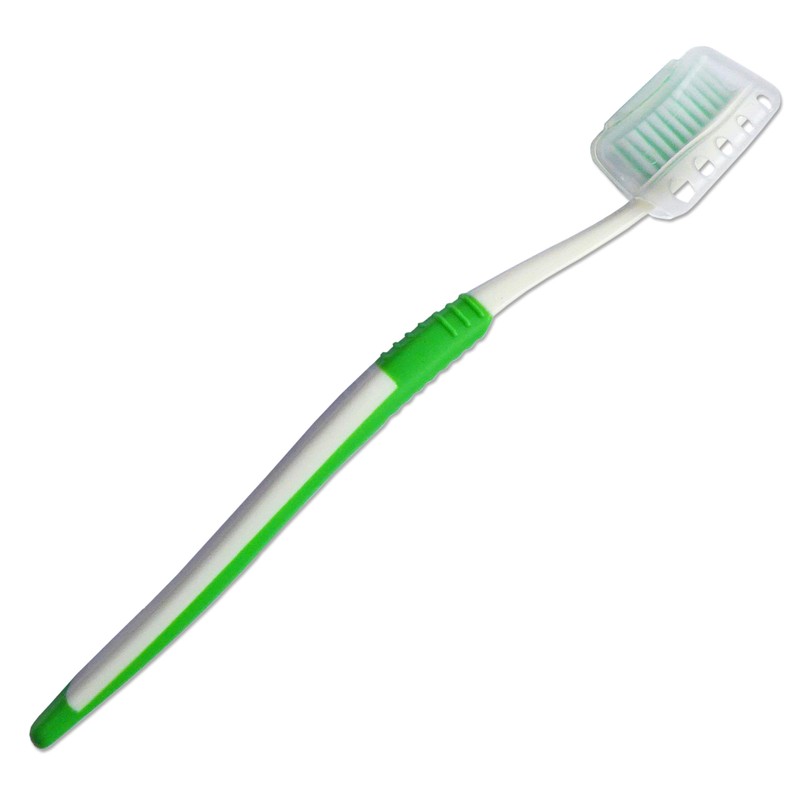 4 x Adult Toothbrushes with Covers ~ Family Bulk Pack