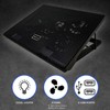 iMBAPrice Black Laptop Cooling Pad, Laptop Cooler with 5 Blue