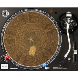 For Technics, For American DJ, For Denon, For Pioneer, For Realistic Space Rocket CORK Slipmat Turntable 12" for DJ Vinyl LP Audiophile