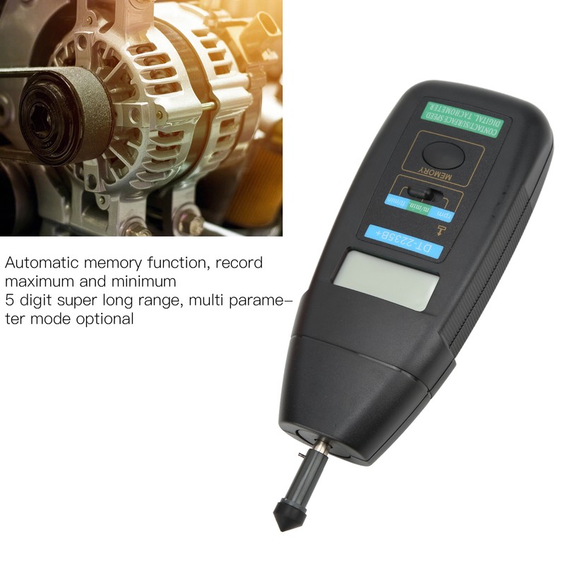 Digital Tachometer Fast Accurate Measurement Automatic Memory Auto Ranging Speed