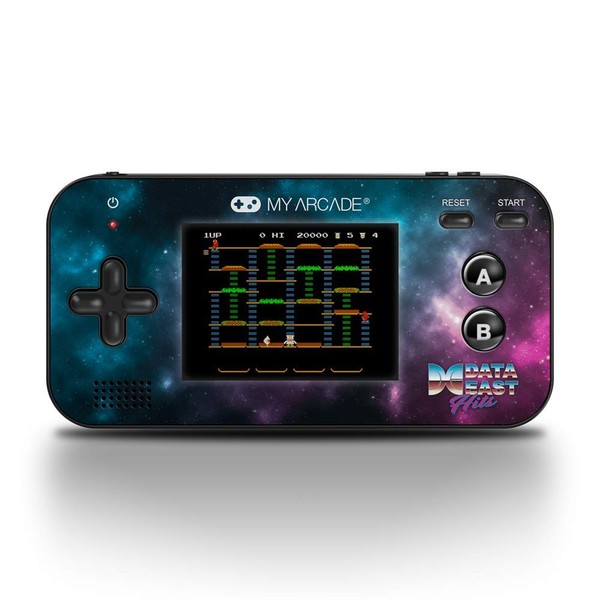 My Arcade Gamer V - Handheld Gaming System - 220 Retro Style Games Plus 8 Data East Classics - Lightweight Compact Size - Battery Powered - Full Color Display - Volume Buttons - Headphone Jack - Purple