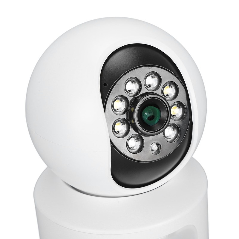 Home Security Camera Dual 2MP Lens Two Way Intercom WiFi