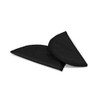 1/2" Covered All-Purpose Shoulder Pads-Black 2/Pkg