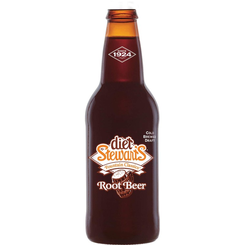 Diet Stewart's Root Beer, 12 fl oz (12 Glass Bottles)