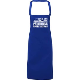 Hippowarehouse Leave Me Alone I'm Building Model Railways Apron kitchen cooking painting DIY onesize adult