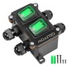 OELFFOW Waterproof On Off Toggle Switch Double Switch with Green