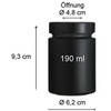 Mikken - Black Spice Jars, Preserving Jars with Screw Lid
