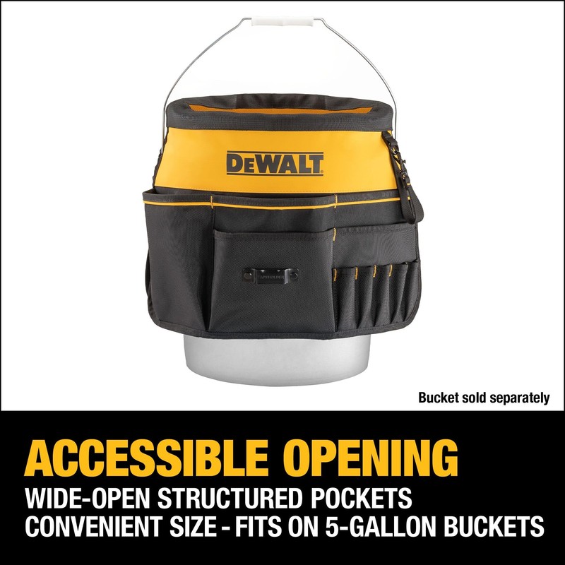 DEWALT Tool Organizer, 37 Pockets and Loops for Tool Storage