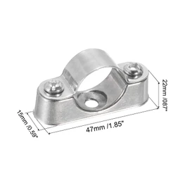 uxcell 10Pcs Pipe Support Pipe Bracket Clamp for OD 20mm Pipe Wall Mount Ceiling Mount Rigid Pipe Straps for Metal Pipe Tube