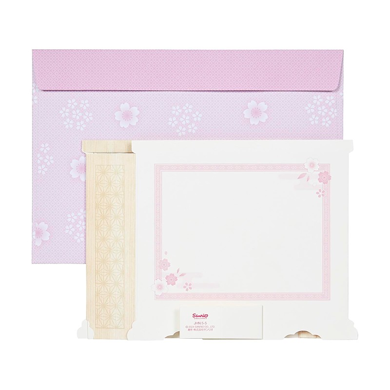Sanrio 718921 Message Card, Hinamatsuri, Tachibina, Case Included, JHN 5-5