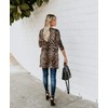 Cheetah Print Cardigans for Women Open Front Leopard Print Cardigan
