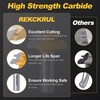 REKCKRUL 3 PCS Professional 45 Degree Lock Miter Router Bit