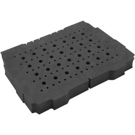 Fulton Foam Router Bit Storage Tray for Systainer 1 Accepts 103 Total (75 Each ¼ & 28 Each ½ Shank)