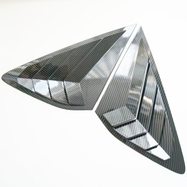 CYAuto New 2pcs Racing Side Rear Quarter Window Louvers for Honda Accord 11th Gen 2023 2024 (Carbon Fiber Style)