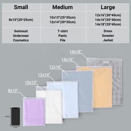 Svaldo Bikini Organizer Bags, Frosted Zipper Bags for Clothes, Swimsuit, Bathing Suit Storage, T Shirt Packaging, 8x10 inch, Pack of 100, Waterproof, 3 Mil