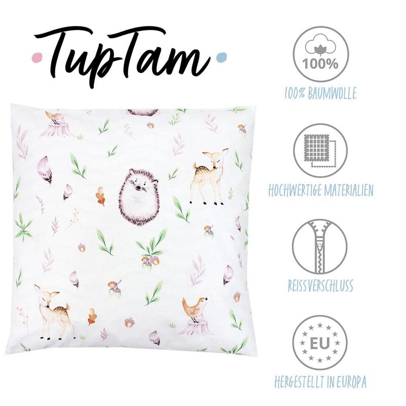 TupTam Children's Pillow Case with Decorative Patterns Pillows for Baby