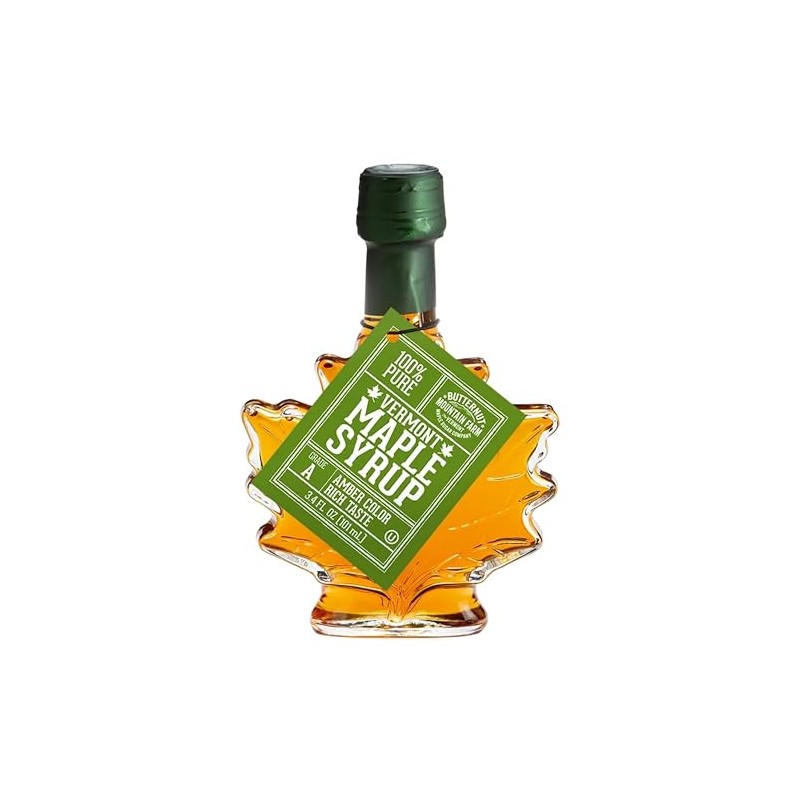 Butternut Mountain Medium Amber Leaf 3.4 Oz Bottle Vermont Maple