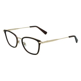 Longchamp NEW Longchamp LO 2145 200 Brown & Gold Eyeglasses 49/19/140 with Longchamp Case
