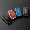 SLAKNOK for Honda Key Fob Cover with Keychain,Real Carbon Fiber