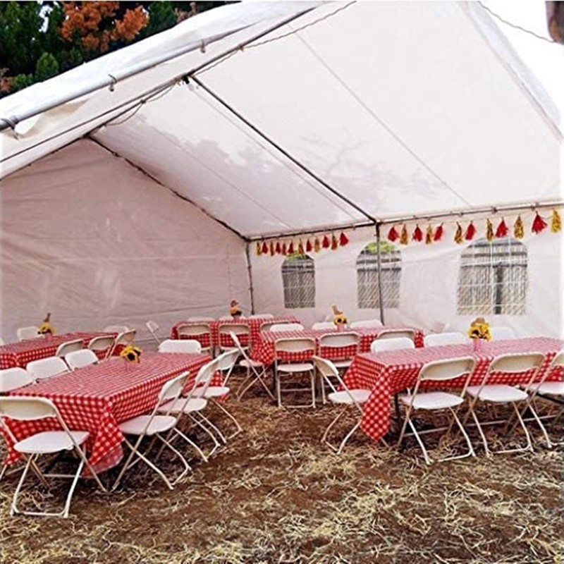 137 * 274cm Red and White Checkered Disposable Table Cloth