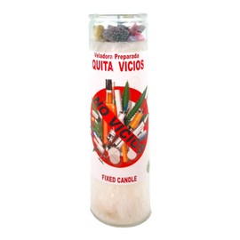 Quit Addiction-Palm Wax Spiritual Intention Spell Candle-[White] | Vela CASA ESOTERICA PERFUMADA- (QUITA VICIOS)