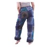 Handmade in Nepal Bohemian Hippie Patchwork Trousers Closed Leg Comfortable,