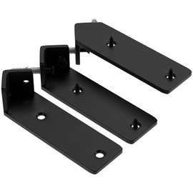 ISOKER Corner Shelf Bracket, 7 inch 3-Pack 1/5” Thick Carbon Steel Hidden Shelf Brackets, Rustic Industrial Brackets for Wall Decor
