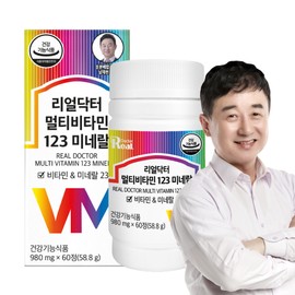 Real Doctor Multivitamin 123 Minerals 23 Types Multivitamin 1 tablet per day 60 tablets, 1 piece / 리얼닥터 멀티비타민 123 미네랄 23종 종합비타민 1일1정 60정, 1개