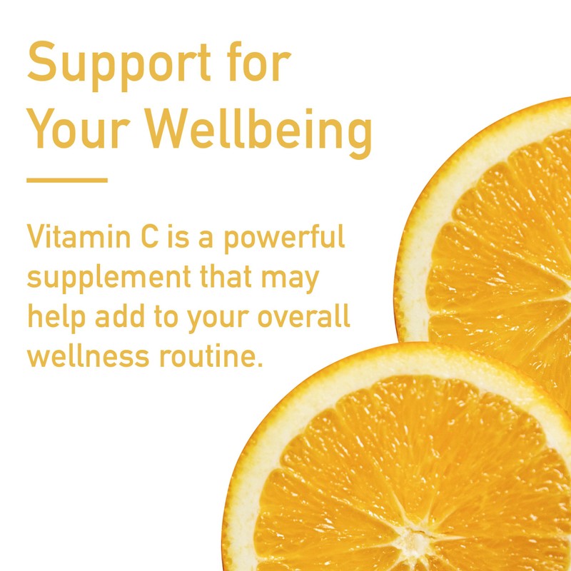 Effervescent Vitamin C 1000mg Dietary Supplement, 6-Pack, 120 Tablets