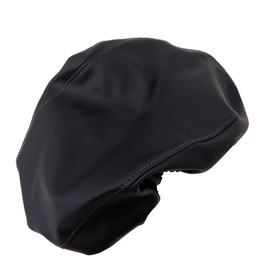 Honda Giorno (AF24) 2st (1992-1999) Black Dedicated Design Seat Cover, Strong Rubber Type, Made in Japan (Thick Fabric) [Fabric Color: Black/Stitching Color: Front and Back, Transparent]