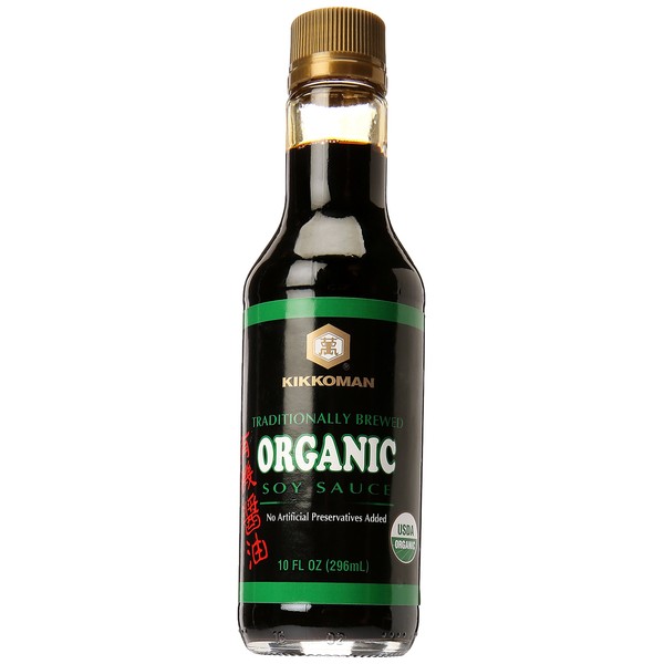 Kikkoman Organic Naturally Brewed Soy Sauce, 10 Ounce