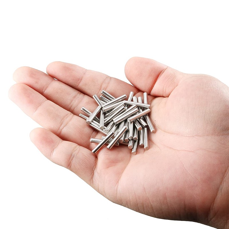 sourcing map 50pcs 3mm x 18mm Dowel Pin 304 Stainless