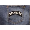 Delaware Patch - 4x1.75 inch. Embroidered Iron on Patch