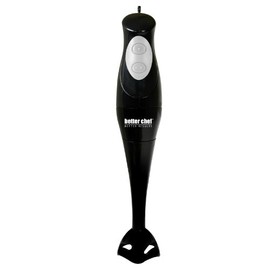 Better Chef Basic Immersion Hand Blender | 2-speeds | Stainless Steel Blade | 200-watt Motor (Black)