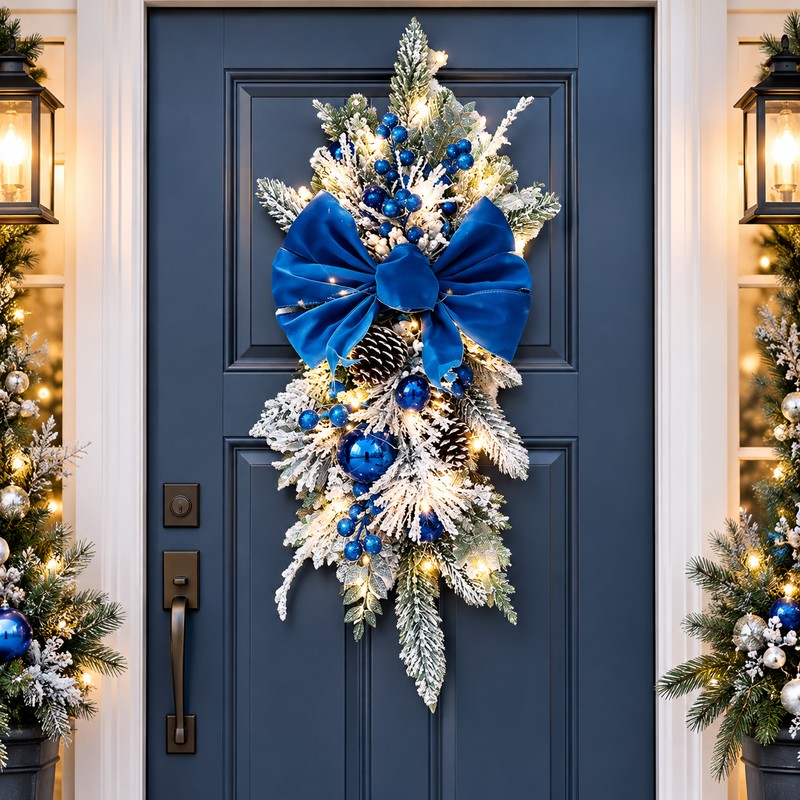 Christmas Wreath for Holiday Décor – Festive Greenery with Optional