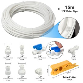 iSpring ICEK-E Ultra Safe Fridge Water Line Connection and Ice Maker Installation Kit for Reverse Osmosis RO Systems & Water Filters