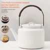 Durable Small Kaolin Ceramic Teapot (27 oz) - Heat Resistant