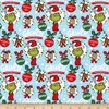 Robert Kaufman Kaufman How The Grinch Stole Christmas Ornaments Fabric,