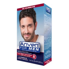 Tinte Para Hombre Cabello Barba Y Bigote Anven For Men 60ml