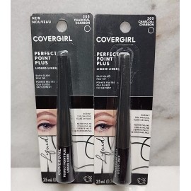 COVERGIRL 2  CoverGirl Perfect Point Plus Liquid Eye Liner, 205 Charcoal