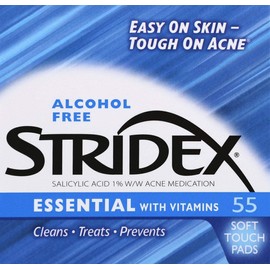 Stri-Dex Daily Care Essential With Vitamins Pads 55 Each (Pack of 8)